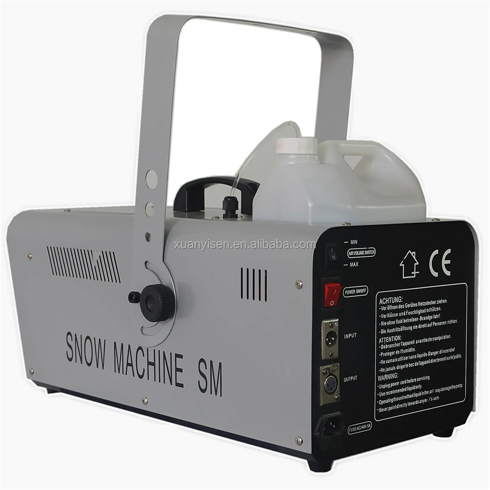 Factory Directly 1500W Stage Snow Machine Professional Party Rental Machines Manual Control Swing Snow Blower Equipment YS-S7B