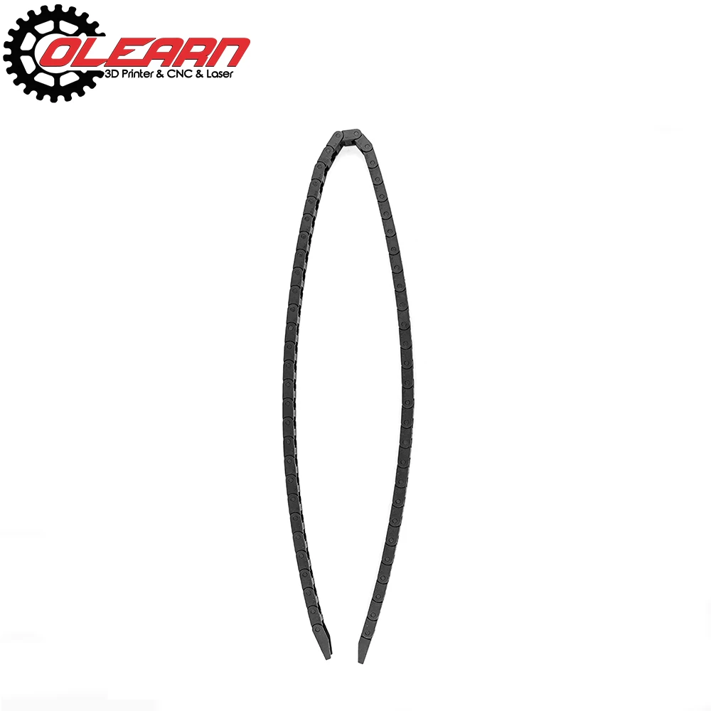 R18 7x7mm Drag Chain Cable Wire Carrier Nylon Non-openable Type 1 Meter with End Connectors