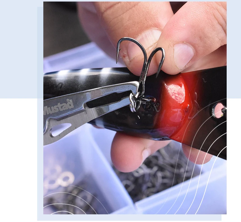 Mustad TG58 ulrapoint KVD тройной рыболовный крючок для морской рыбалки из углеродистой стали большие тройные Крючки