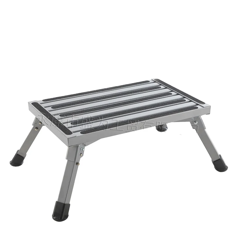 Aluminum Folding Platform Steps RV Step Stool with Anti-Slip Surface