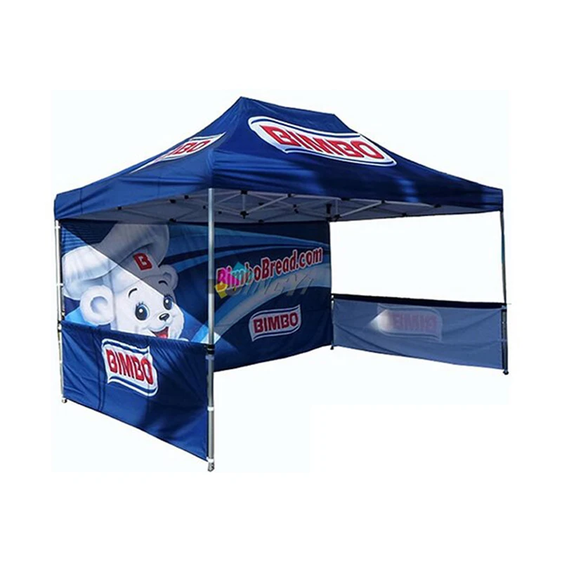 Custom outdoor advertising tent stall umbrella awning folding and retractable trade show 10*10ft canopy