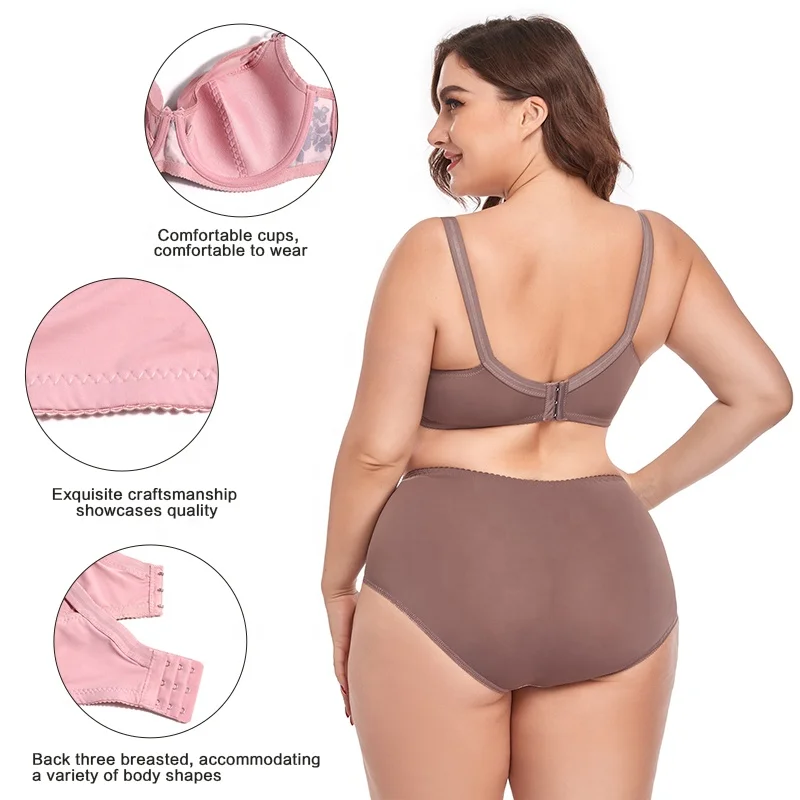 Upgraded Women Hipsters Sheer Scallop Contrast Lace Embroidered Breathable Print Period Panties Plus Size Briefs Panty for Women