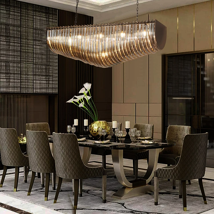 Hot Sale Creative Design Transparent Glass Indoor Living Room Dinning Room Modern Chandeliers