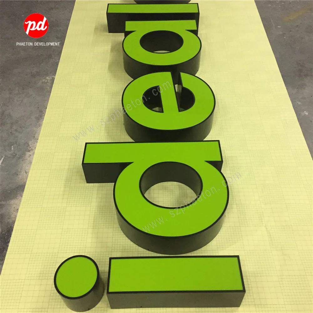 Custom 3d Led Light up Illuminated Channel Letter Sign Front Lit Metal Shop Banner Acrylic Dental Signs