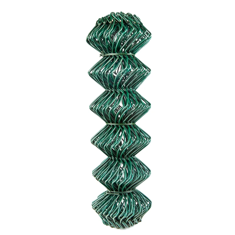 Factory supply decorative garden border fabric galvanized and pvc coated 100 ft roll chain link fence