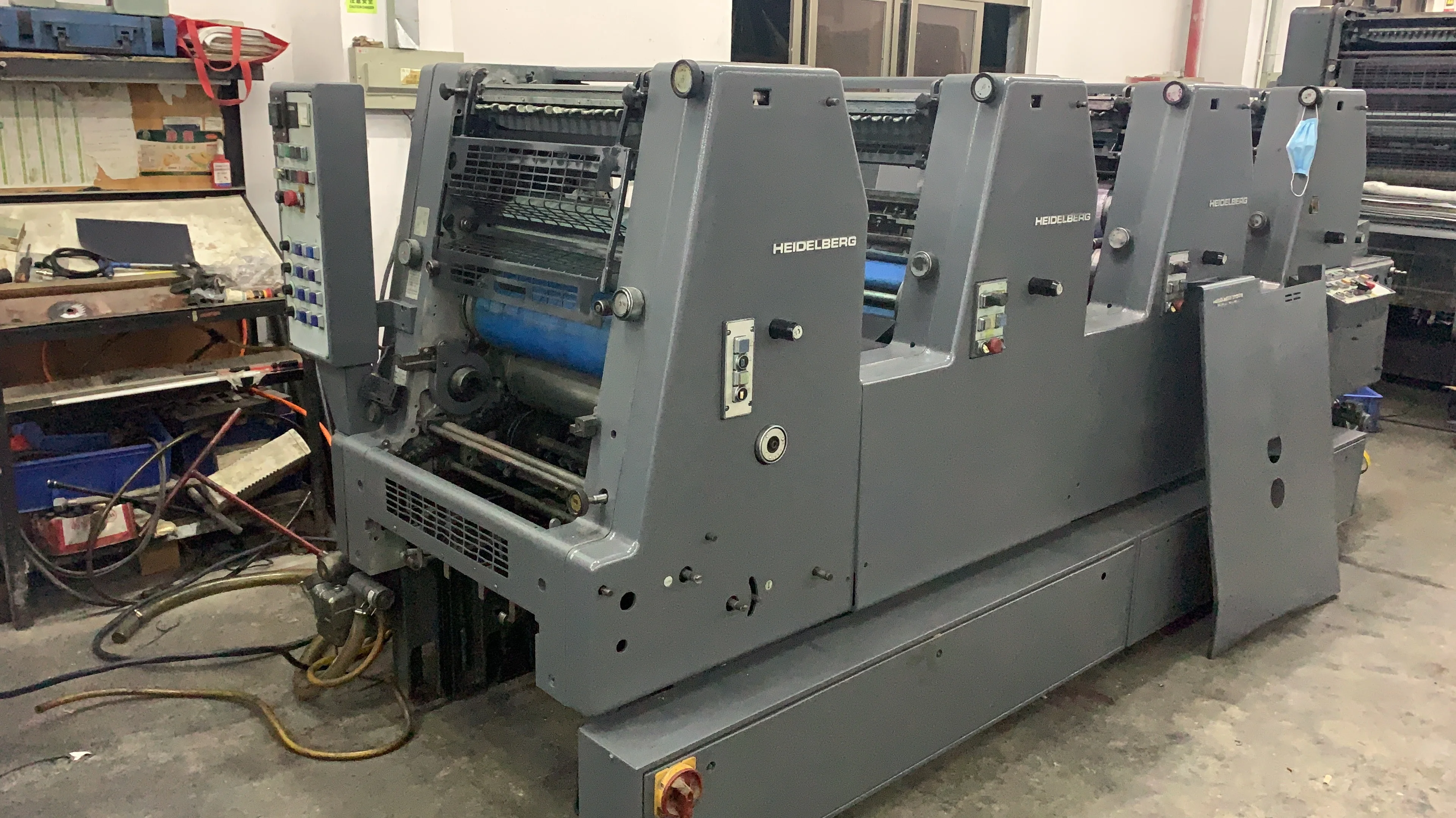 Offset printer GTO52 4 colors alcohol dampening excellent print quality  520*360mm A3 A2