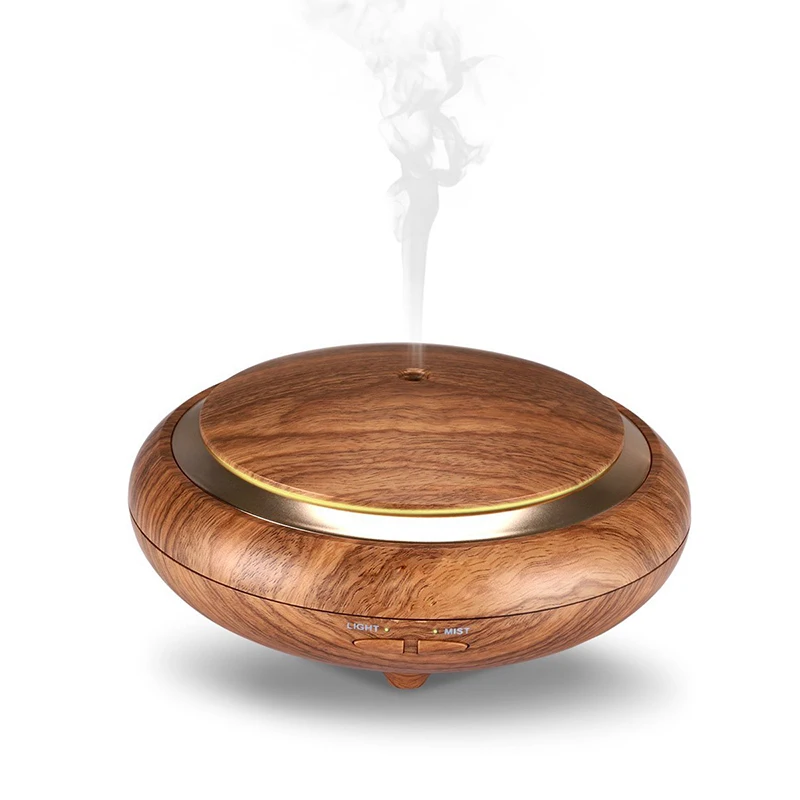 
Soicare UFO shape pear wood 7 color LED lights electrical aroma diffuser essential oil aroma diffusers 