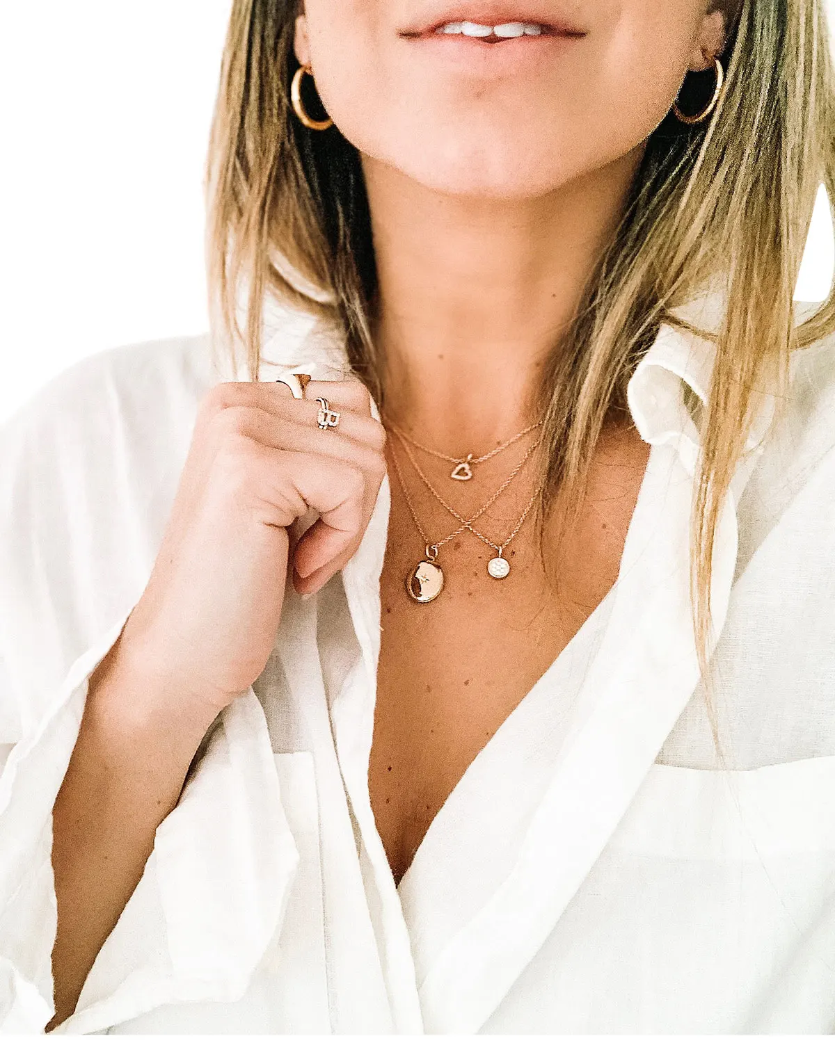 925 Sterling Silver Diamond CZ Image Locket Necklace 18k Yellow Gold Plated Pendant