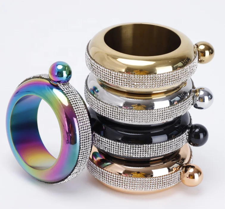 Браслет из нержавеющей стали 3,5 унции фляга портативный виски питьевой бутылки Кухня Вино Карманный контейнер