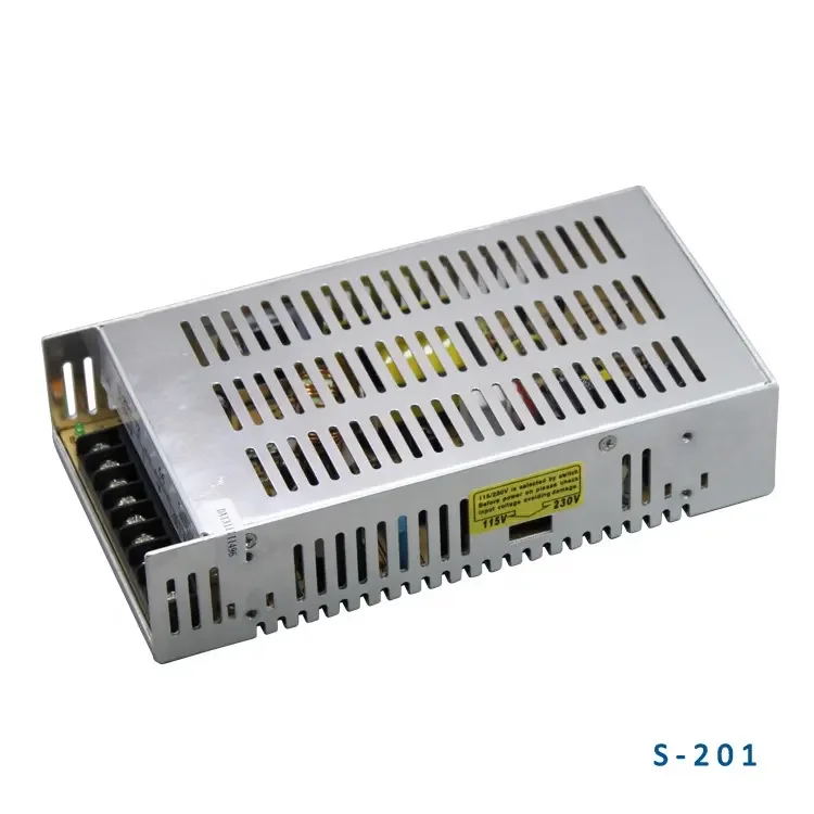 S-201 intelligent 200W 5V 12V 15V 24V 36V 48V Single LED Driver