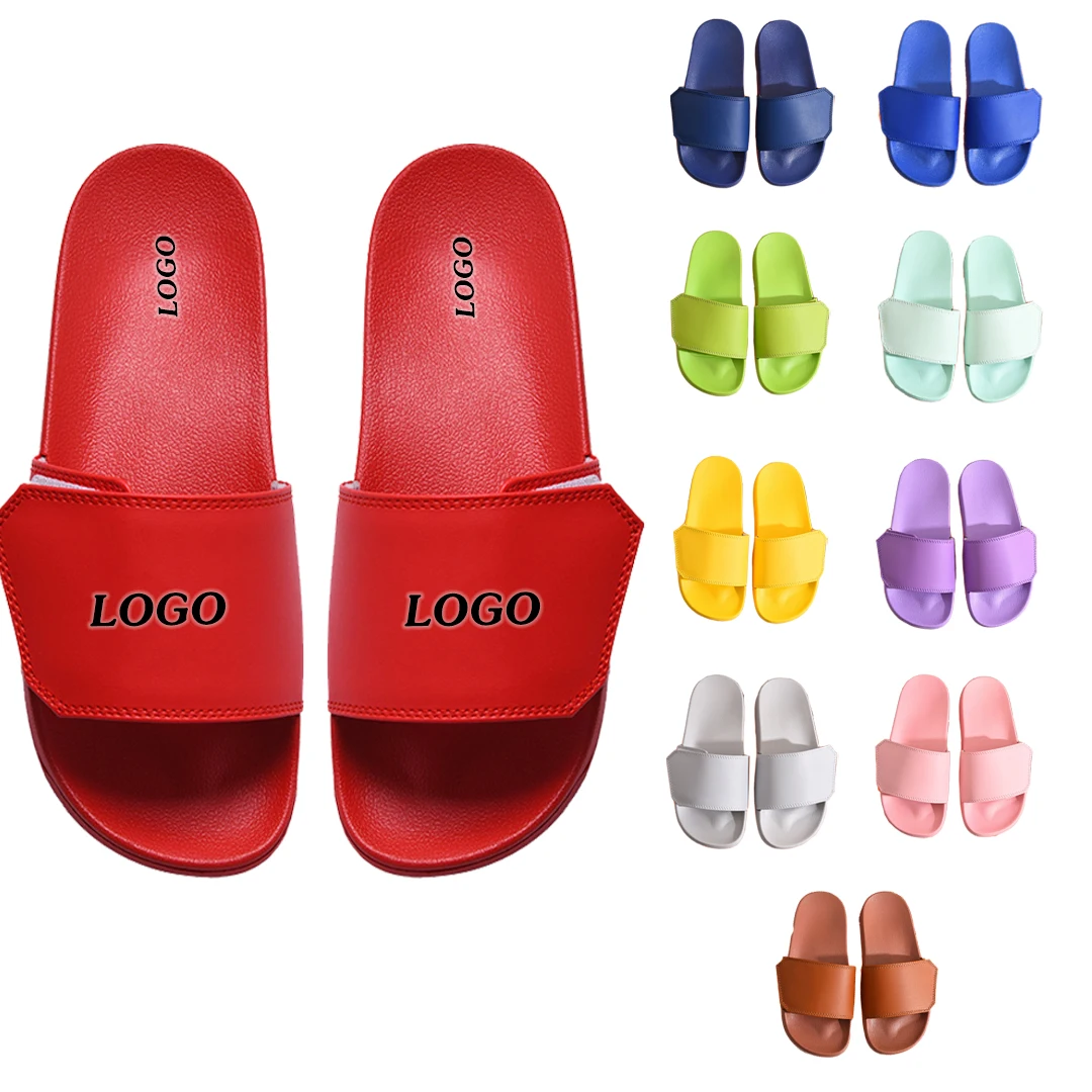 PDEP Size 36-48 Pasteable PVC slippers super cheap wholesale custom logo personalized unisex slippers