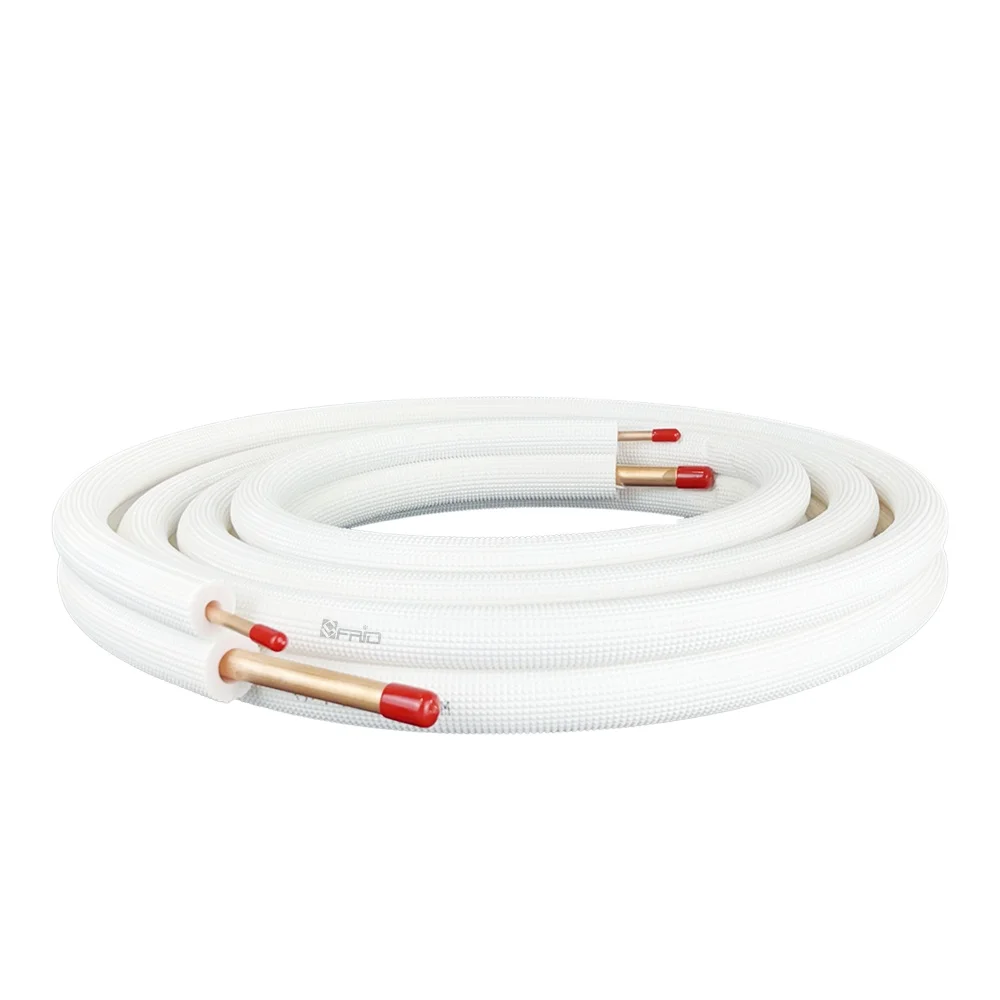 Высококачественная Пара катушек кондиционера медная труба трубка с изолированной медной трубкой AC Pe