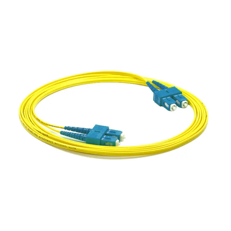ZHEFAN Simplex Duplex Sc Lc Fc St Connector Jumper Lszh Fiber Optic Patch Cord 1 Core Ftth Drop Cable