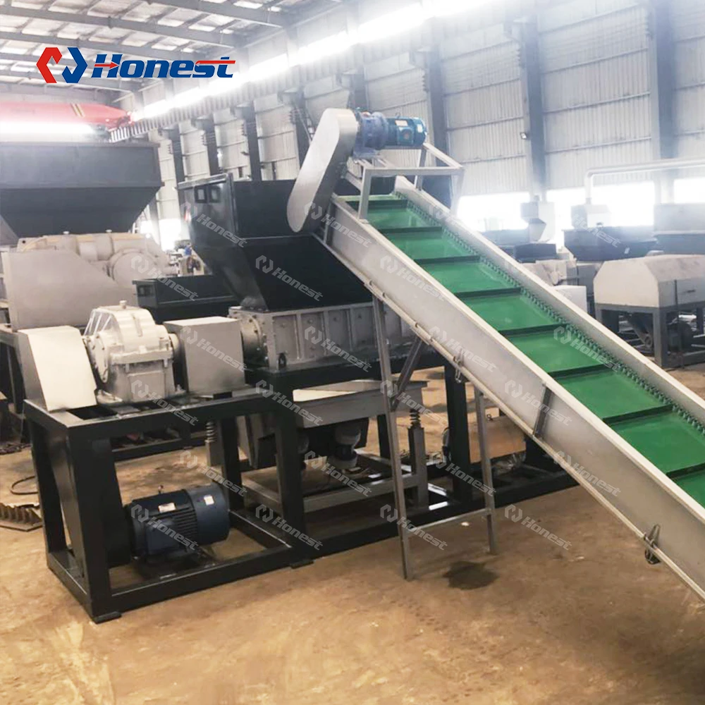 
Old Scrap Car Double Shaft Metal Crusher Machine Price 