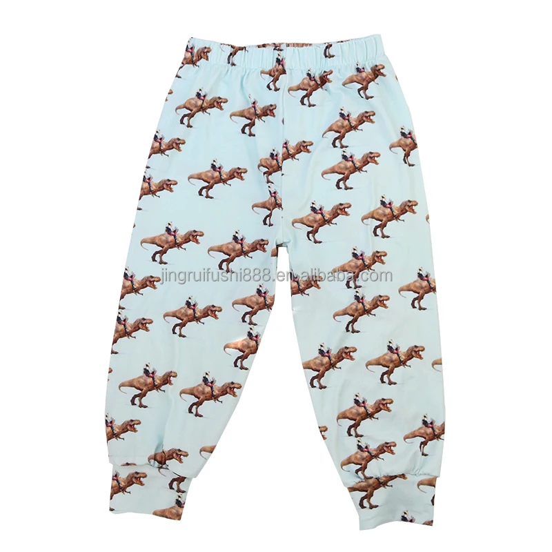 Kids Casual Pants Children Baby Trousers Milk Silk Dinosaur print sportswear Pants Jogger Pants