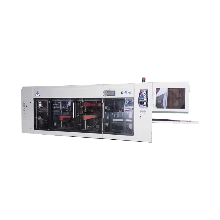 Guaranteed Quality Automatic Three Station Vacuum Forming Machine Plastic Thermoforming Machine Fast Food Box Provided
