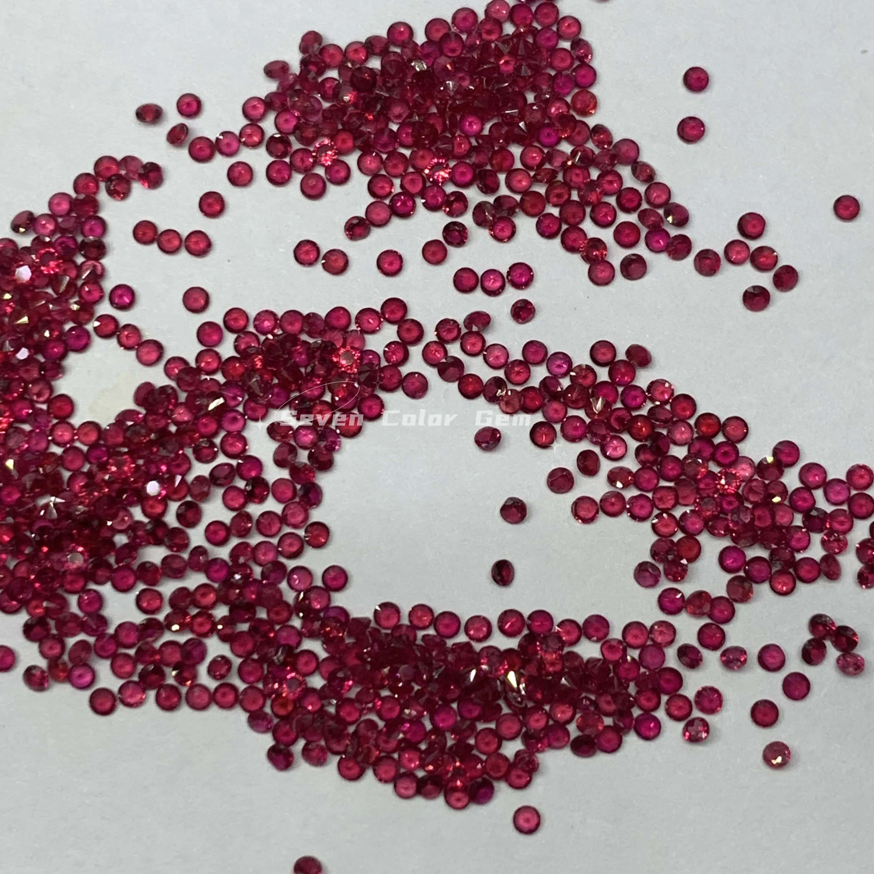 1mm Natural ruby gemstone pigeon blood ruby rose precious stone melee brilliant rough ruby natural loose gems