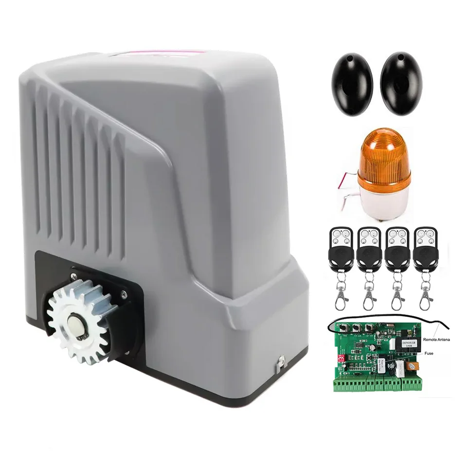 SAG19 WholeSale AC220V/110V 1300kg Automation Auto Gate Motor Electrical Sliding Gate Opener Engine Works With 4M Nylon Rack