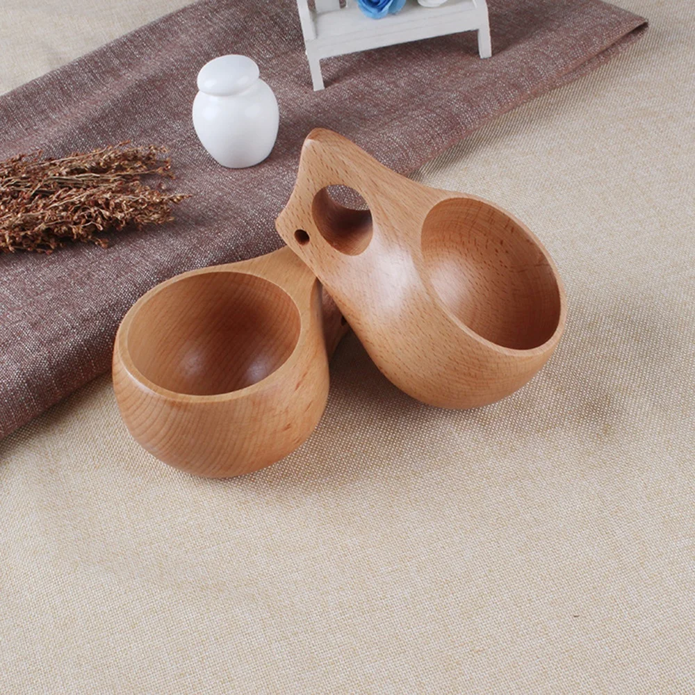 
handmade beech wood tea cup reusable wooden coffee cups wholesale 