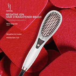 High Quality Ceramic Rechargeable Lazy Hair Straightener Does Not Hurt The Hair Ironing Board Double Ion Straight Brush