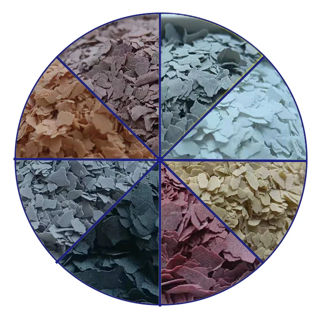 Композитные хлопья для краски ногтей и краски из натурального камня