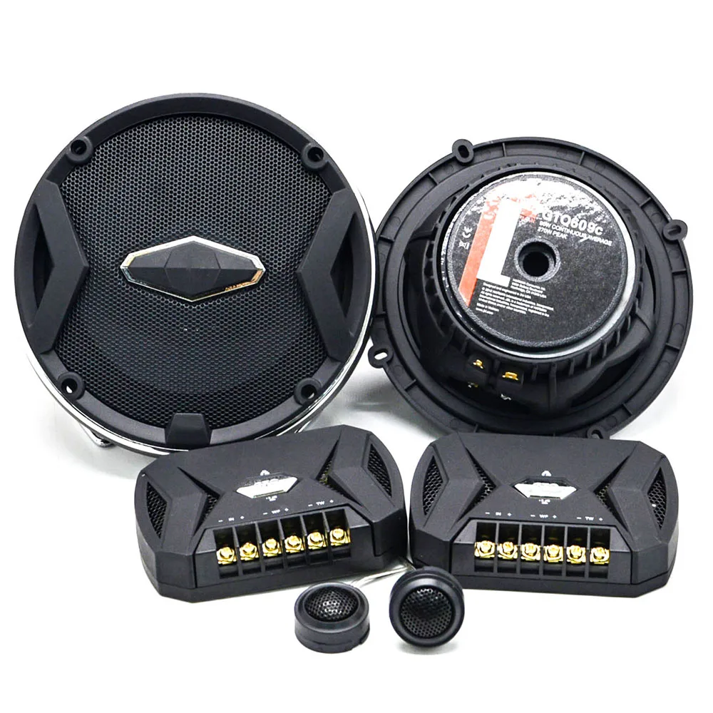 high quality 6.5 inch  2-way car component speaker professional powered active car full range speakers with tweeter