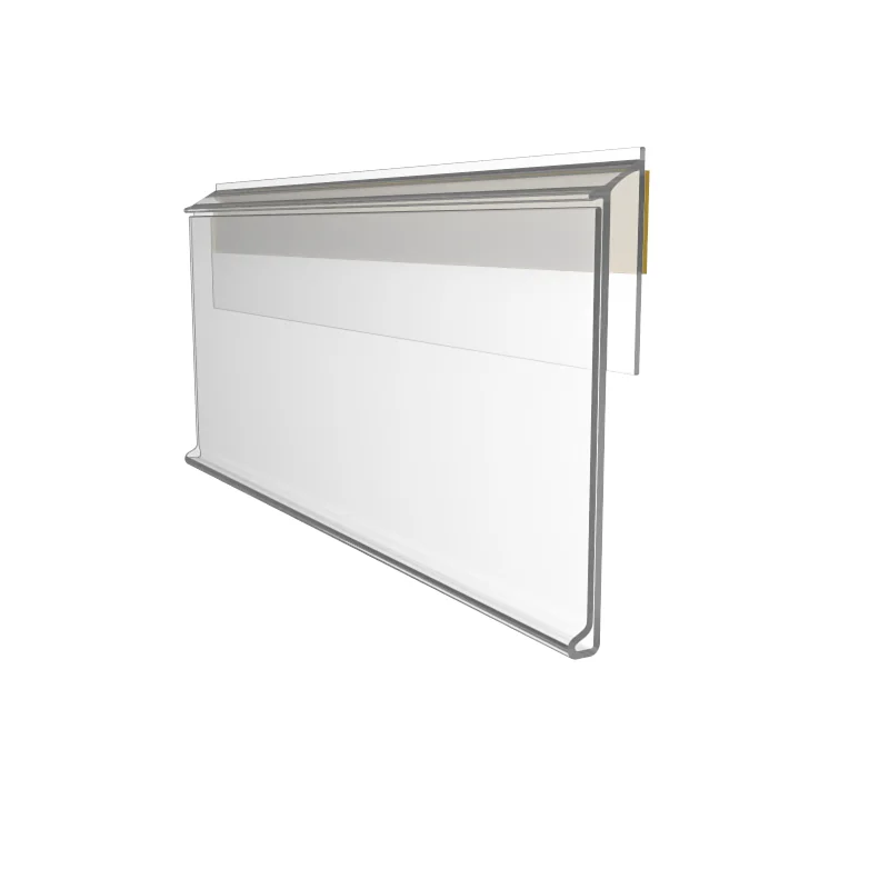 Hotsale Retail plastic profile Price Display tape on shelf  with soft for supermarket Transparent Custom