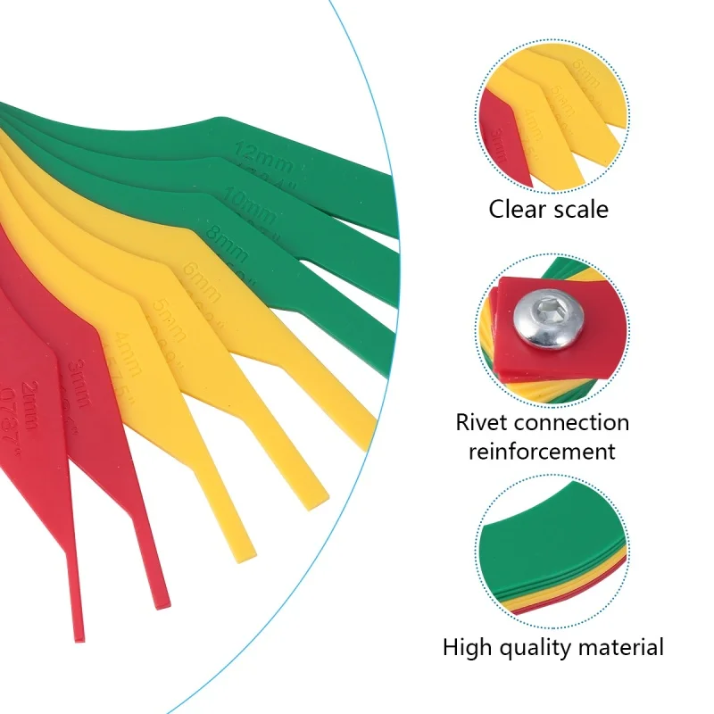 Thickness Gauge Car Brake Pad  Wear Measuring Instrument Brake Pad Scale Tool