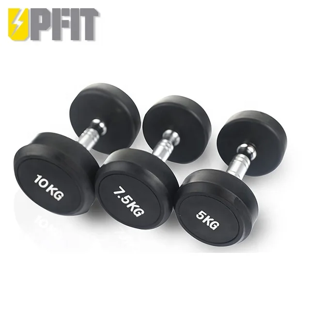 Factory Directly High Quality Cheap Professional Manufacture Tpu Urethane Dumbbell  With Customized Logo Sticker