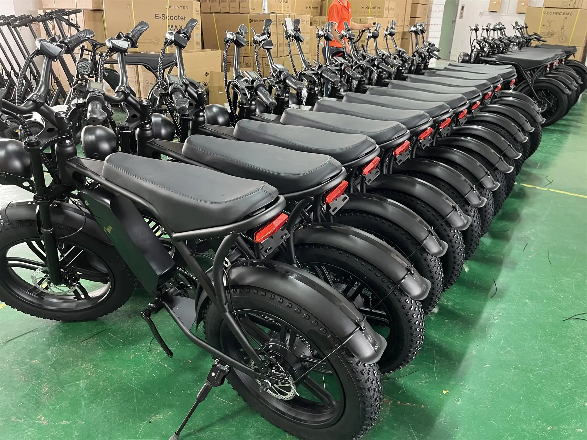 OUXI V8 New Electric Bicycle 750W Motor 48V 15Ah Lithium Battery Ebike 20In  E Fat Bike Amserdam Fat Tire Mountain Electric Bike