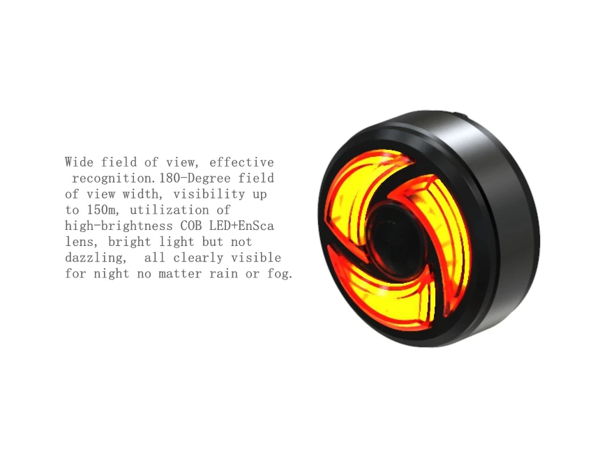 Machfally USB Rechargeable 6 Modes Safety Warning Road Bike LED Bicycle Tail Warning Light