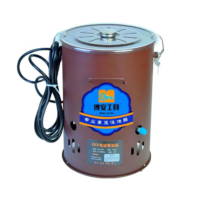 AC220V DC24V/48V Портативный 15 л 18 Электрический насос для смазки экскаваторов погрузчиков