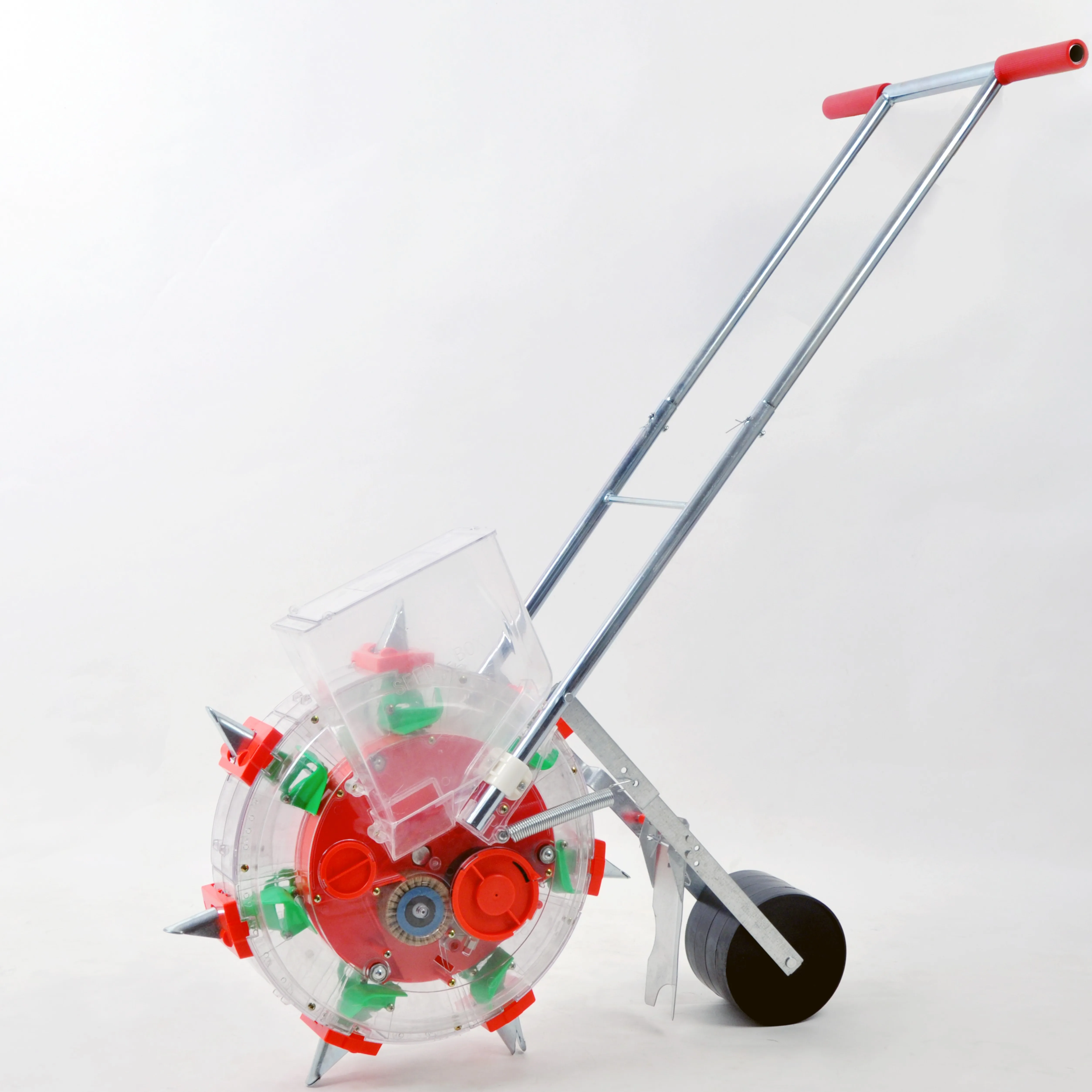 
A hand push seeder that grows corn, peanuts, cotton, and soybeans 