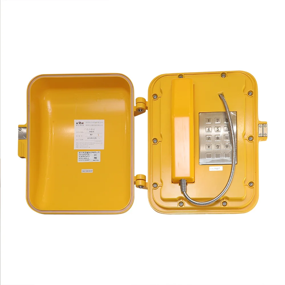 KNTECH ATEX Certified Flame Proof/Explosion Proof Phone Weatherproof and Ex-proof Analogue Telephones KNEX5