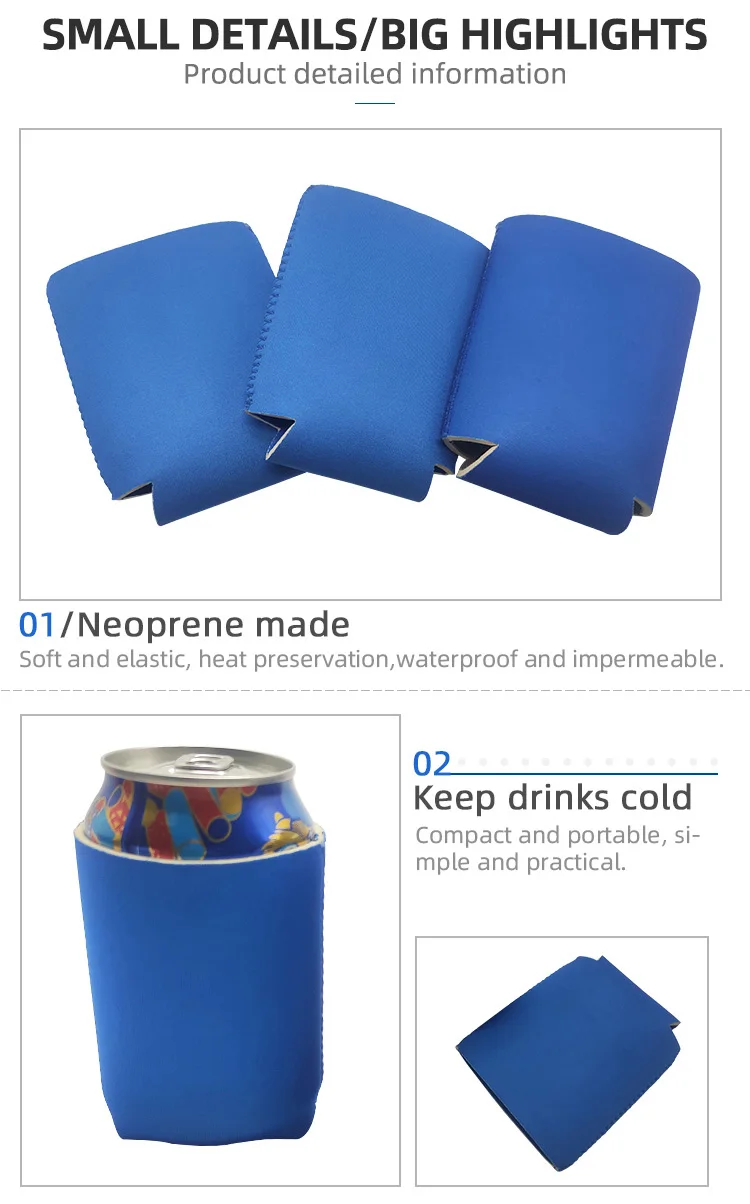 Custom 330ml Can Cooler Neoprene Stubby Drink Beverge Beer Can Cooler Cover Insulated Beer Coozies