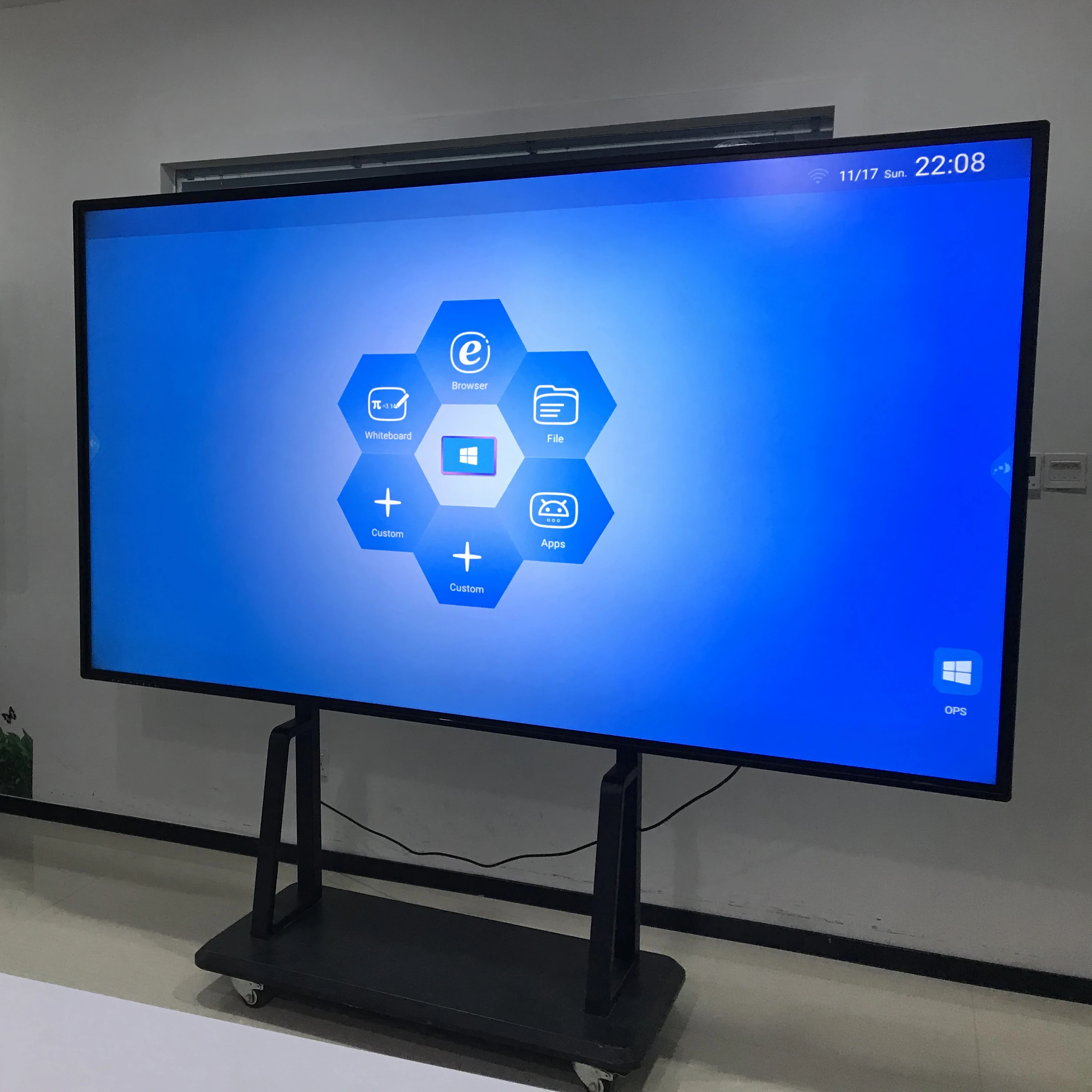 Большой сенсорный экран Riotouch 4K UHD 98 100 дюйма монитор для образования и