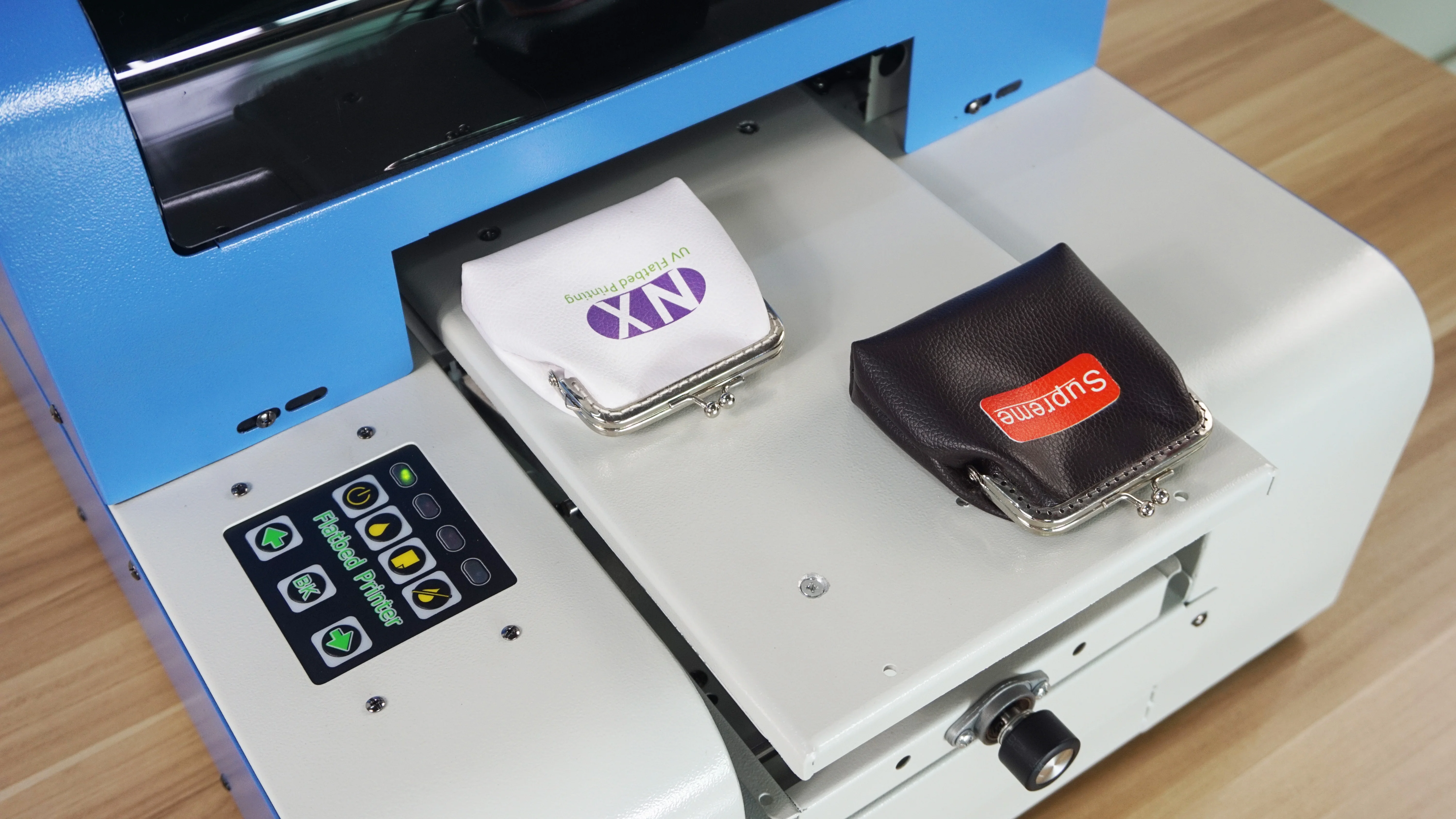 
A4 6 Color Inkjet leather Printing Machine flatbed uv printer 