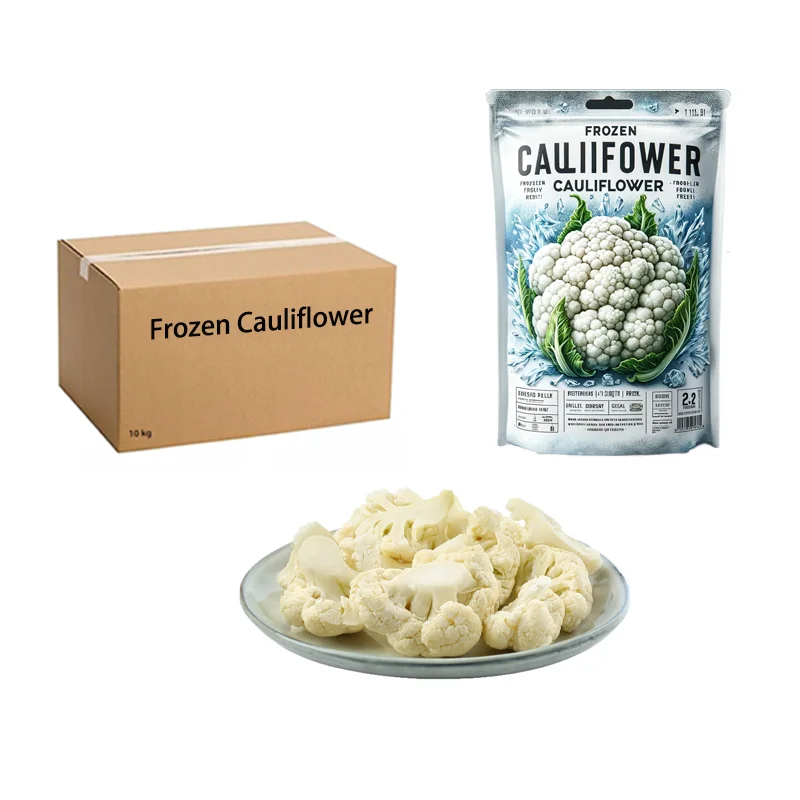 High Quality Floretes de Coliflor Congelados Bulk Pack Coliflor IQF for Retail Markets and Global Importers