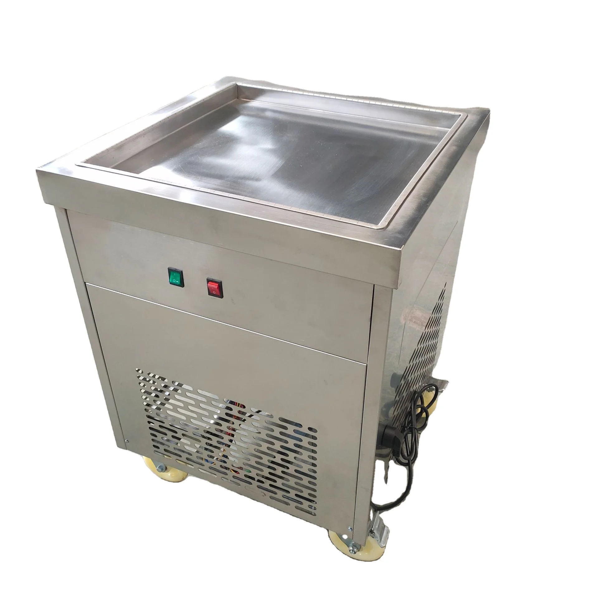 Commercial smart roll ice cream machine fried single pan double pan in best price
