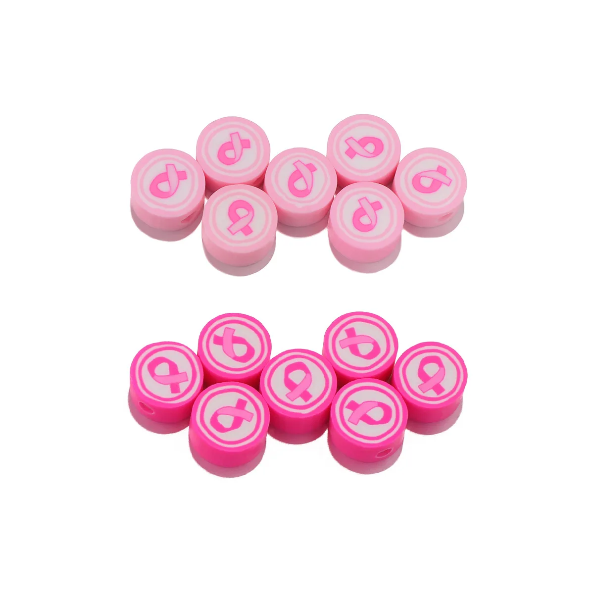 Wholesale 10mm Soft Ceramic Beads White and Mixed round Pattern for Bracelets and Necklaces DIY Polymer Clay Beads