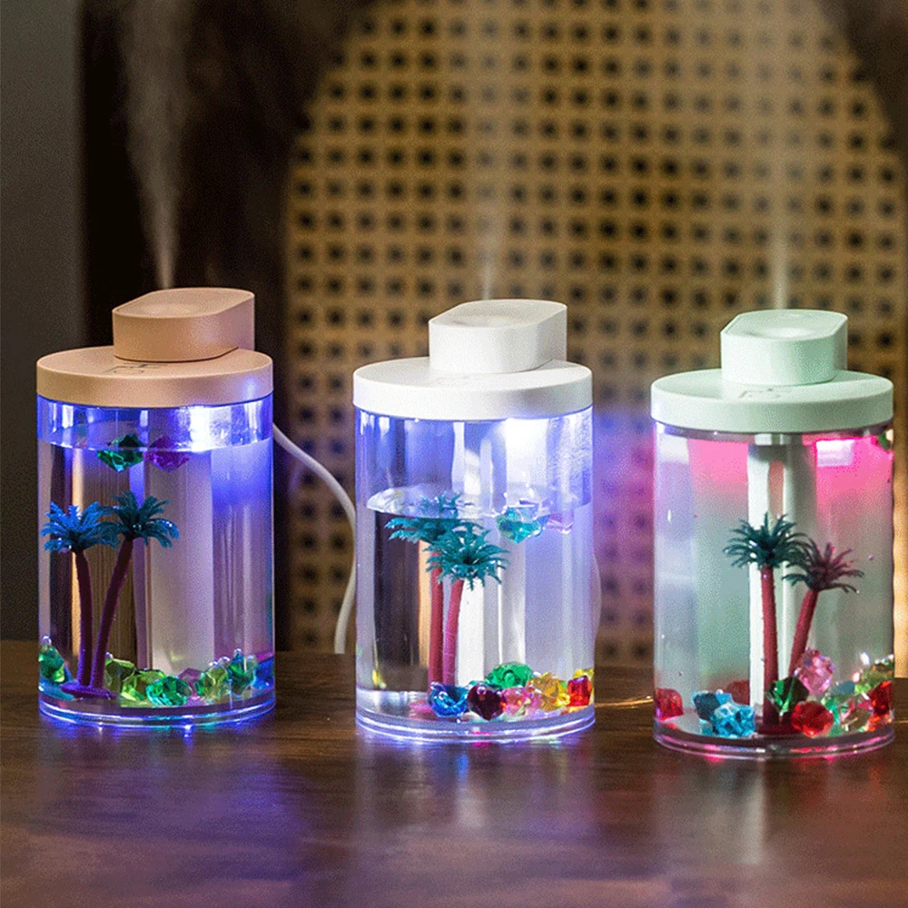 2024 New Product Usb Desktop Landscape Humidifier H2o Air Purifier Fish Tank Mini Ultrasonic Cool Mist Personal Humidifier