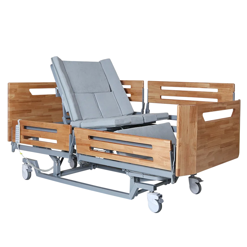 integral lifting premium electric hospital bed with toilet for elder