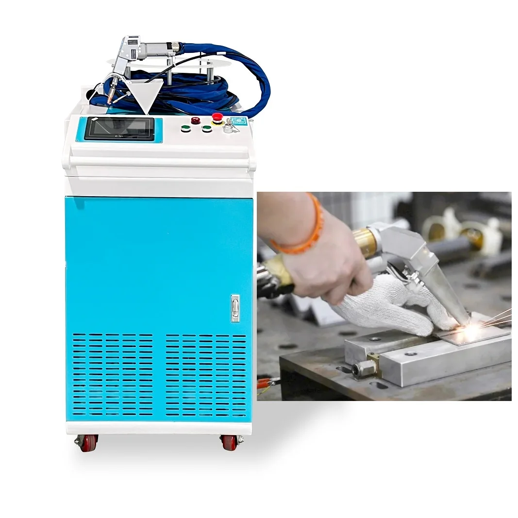 ZHONG DE 3 in 1 1000w 1500w 2000w hand-held optical fiber laser metal cutting and welding cleaning machine