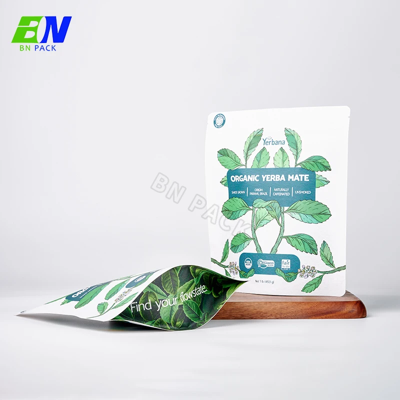 150 Micron Bio Plastic Pouches Frozen Food Package clear Packaging Bags with logo Custom Printed