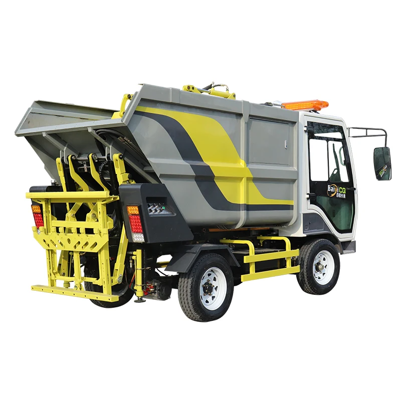 Hot Sale New energy self-loading dump truck 3cbm small garbage truck electric trash truck