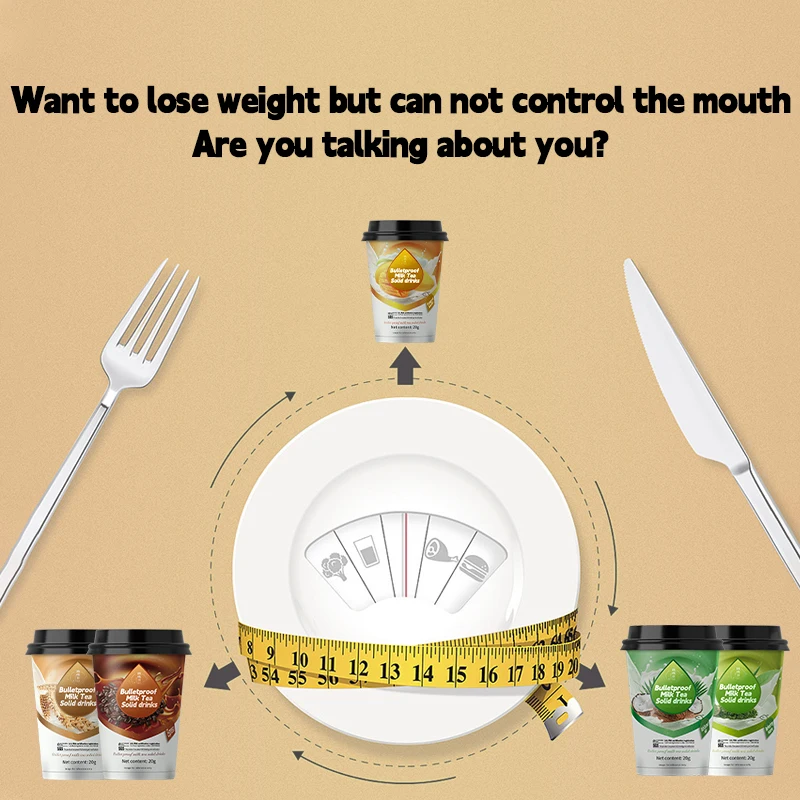 Private label slim fast shake powder instant coffee Flavor bulk instant coffee Slimming milk tea powder