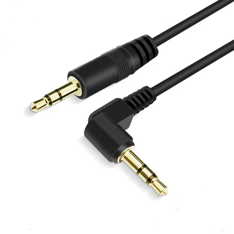 Factory customized 3.5 mm Aux Audio Video Cable speaker/headphones stereo cable  male  to male