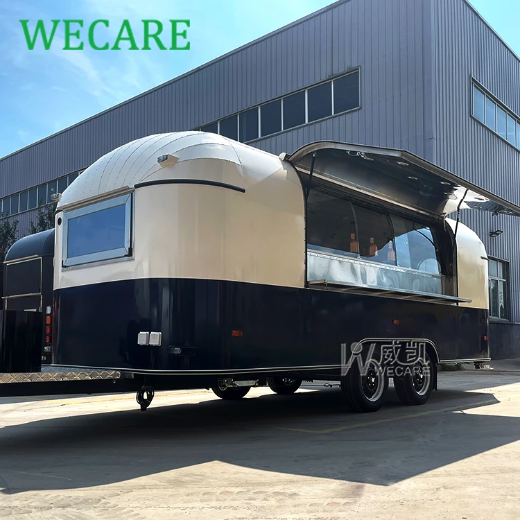Wecare mobile bar street fast vintage food truck pizza food concession trailer food van