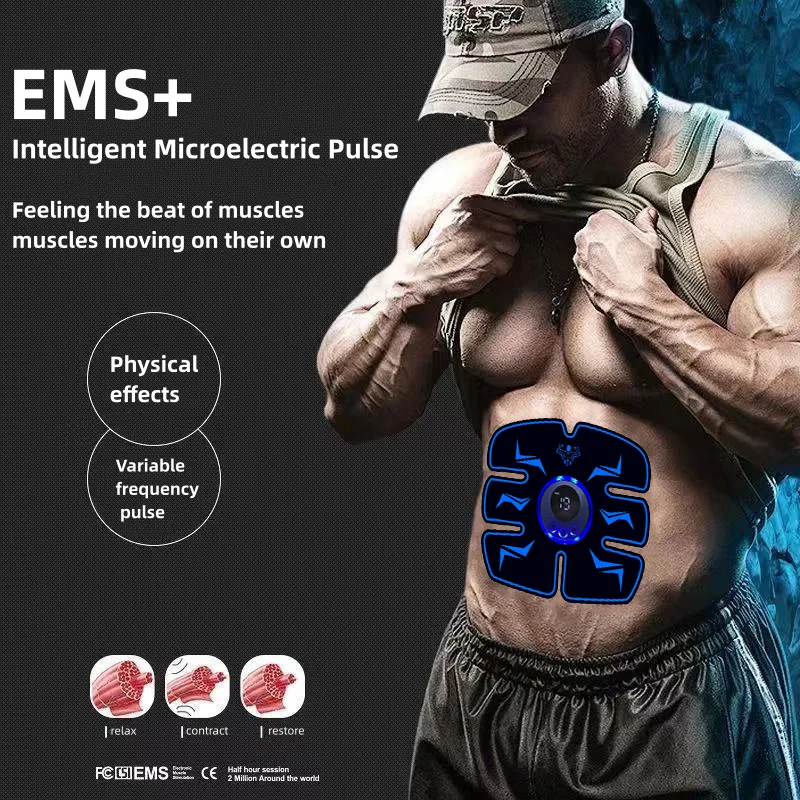 Беспроводной портативный массажер для брюшного пресса