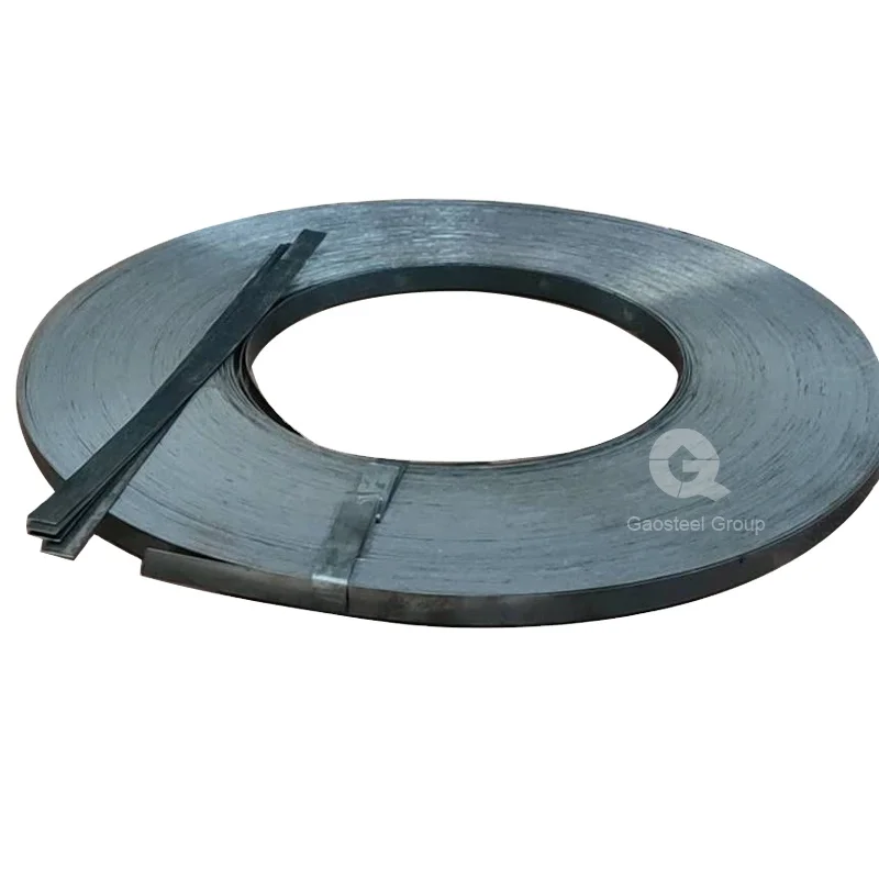 China manufacturer custom different size of steel strapping rolls packing strips band strapping tape strap belt for packing